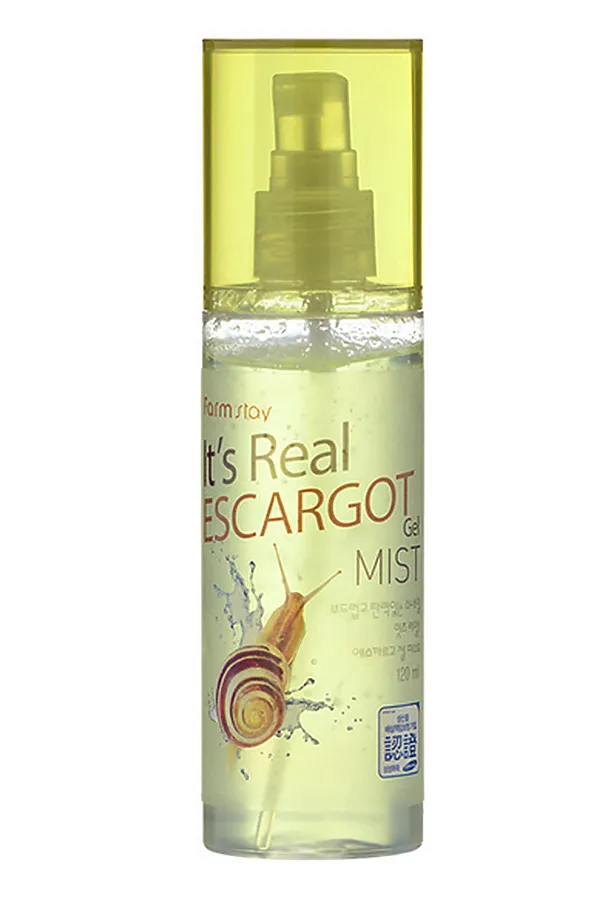Farm Stay Гель-мист для лица с экстрактом слизи улитки / It's Real Escargot Gel Mist, 120 мл KRISTALLER, жёлтый - фото 2