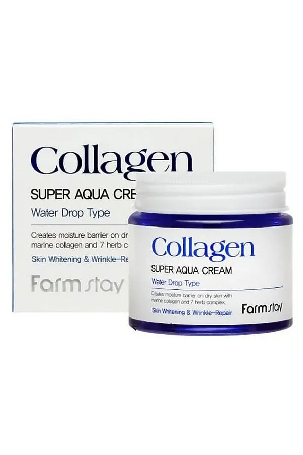 Farm Stay Крем для лица увлажняющий с коллагеном / Collagen Super Aqua Cream, 80 мл KRISTALLER, белый - фото 2