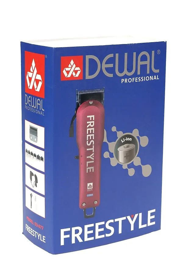 Dewal Машинка для стрижки / Freestyle 03-077 Red, красный KRISTALLER, красный - фото 2