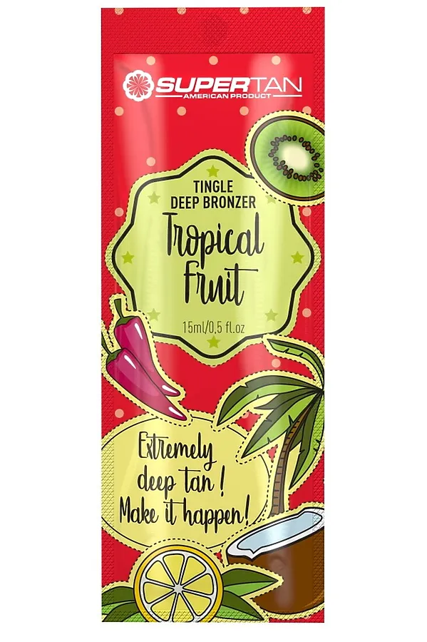 SuperTan Крем для загара тропические фрукты с тингл-эффектом / Tropical Fruits, 15 мл KRISTALLER, tropical fruits - фото 2