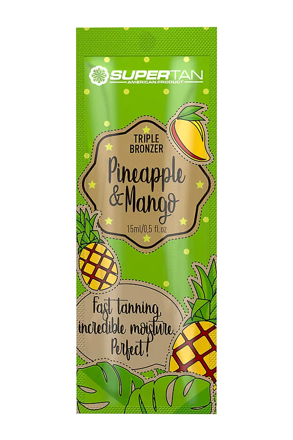 SuperTan Крем для солярия / Pineapple & Mango, 15 мл KRISTALLER, ананас и манго - фото 2