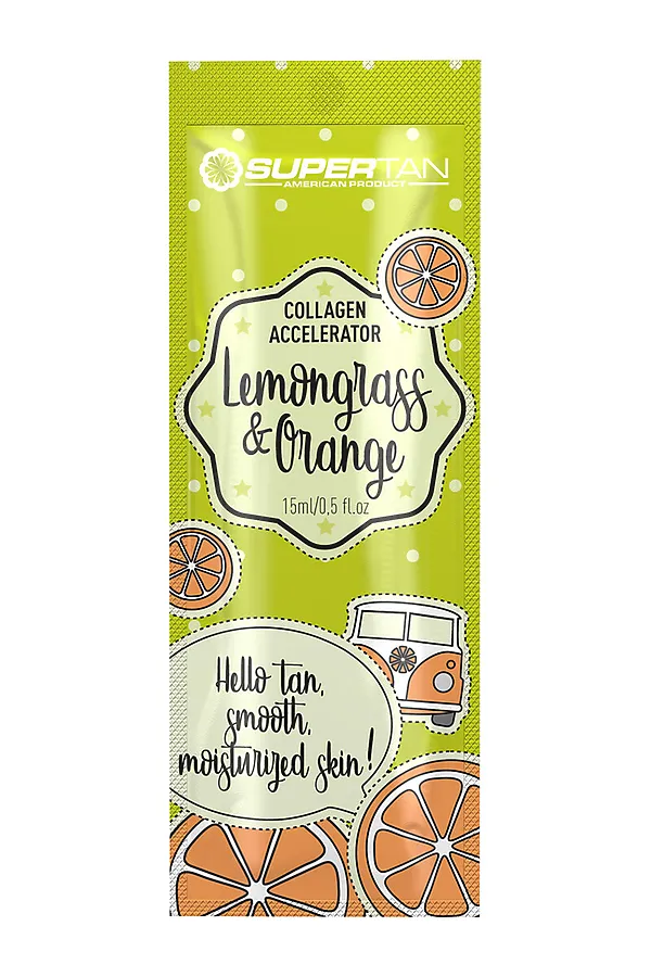 SuperTan Крем для солярия / Lemongrass & Orange, 15 мл KRISTALLER, лемонграс и апельсин - фото 2