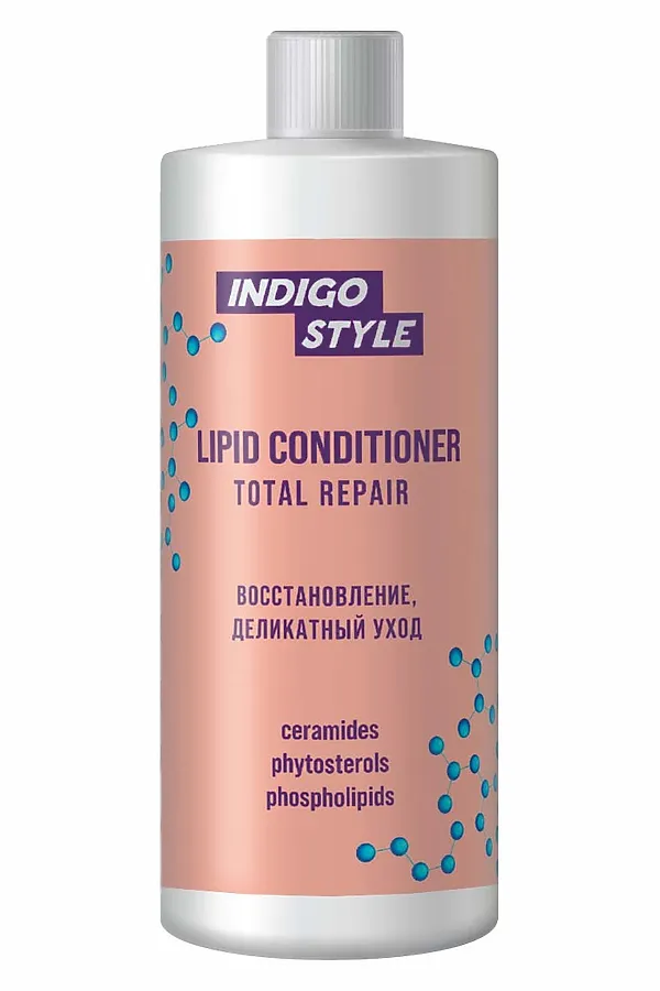 Indigo Кондиционер для волос липидный / Lipid Conditioner Total Repair, 1000 мл KRISTALLER, бесцветный - фото 2