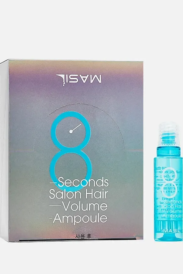 Masil Маска-филлер для увеличения объема волос / 8 Seconds Salon Hair Volume Ampoule, 20 шт. x 15 мл KRISTALLER, голубой - фото 2