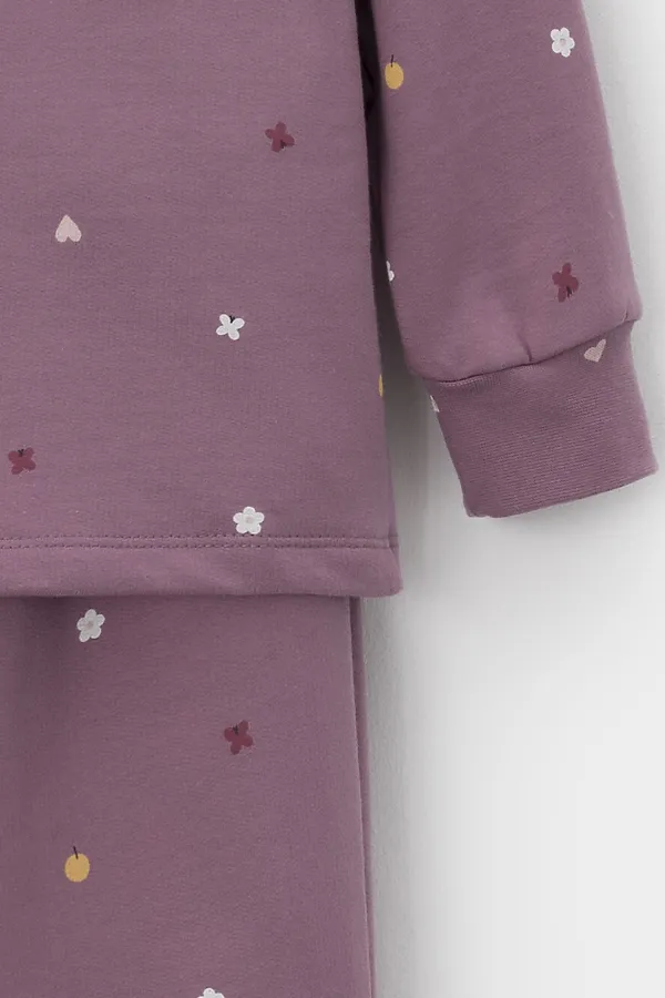 Пижама CROCKID, темная орхидея, полянка - фото 2