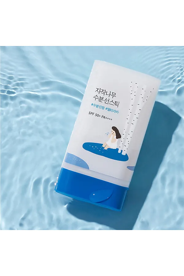 ROUND LAB Солнцезащитный стик c берёзовым соком и гиалуроновой кислотой / Birch Juice Moisturizing Sun Stick SPF50+ PA++++, 19 г KRISTALLER, белый - фото 2