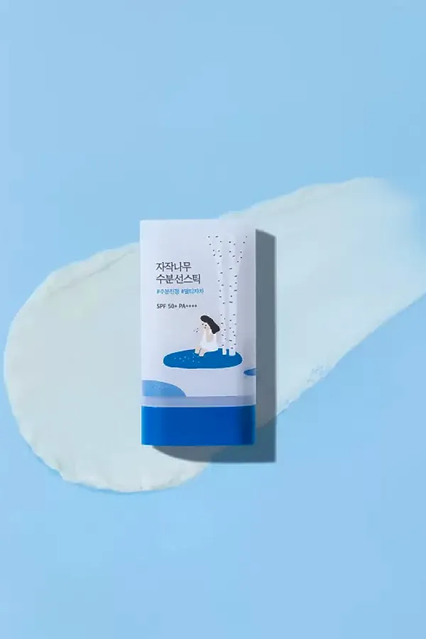 ROUND LAB Солнцезащитный стик c берёзовым соком и гиалуроновой кислотой / Birch Juice Moisturizing Sun Stick SPF50+ PA++++, 19 г KRISTALLER, белый - фото 2