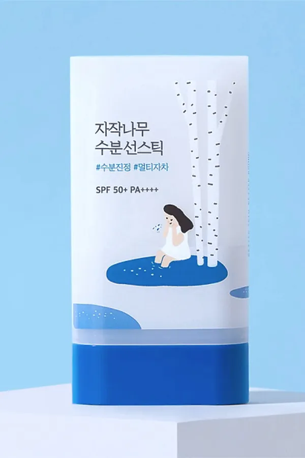 ROUND LAB Солнцезащитный стик c берёзовым соком и гиалуроновой кислотой / Birch Juice Moisturizing Sun Stick SPF50+ PA++++, 19 г KRISTALLER, белый - фото 2