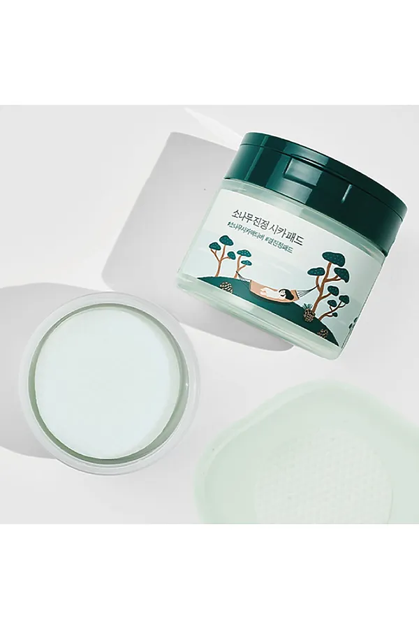 ROUND LAB Пэды для проблемной кожи лица с экстрактами сосны и центеллы  / Pine Calming Cica Pad, 50 шт. (130 мл) KRISTALLER, белый - фото 2