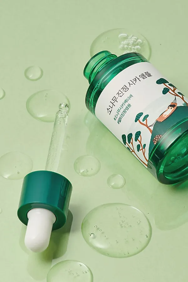 ROUND LAB Сыворотка с экстрактами сосны и центеллы для проблемной кожи / Pine Calming Cica Ampoule, 30 мл KRISTALLER, прозрачный - фото 2