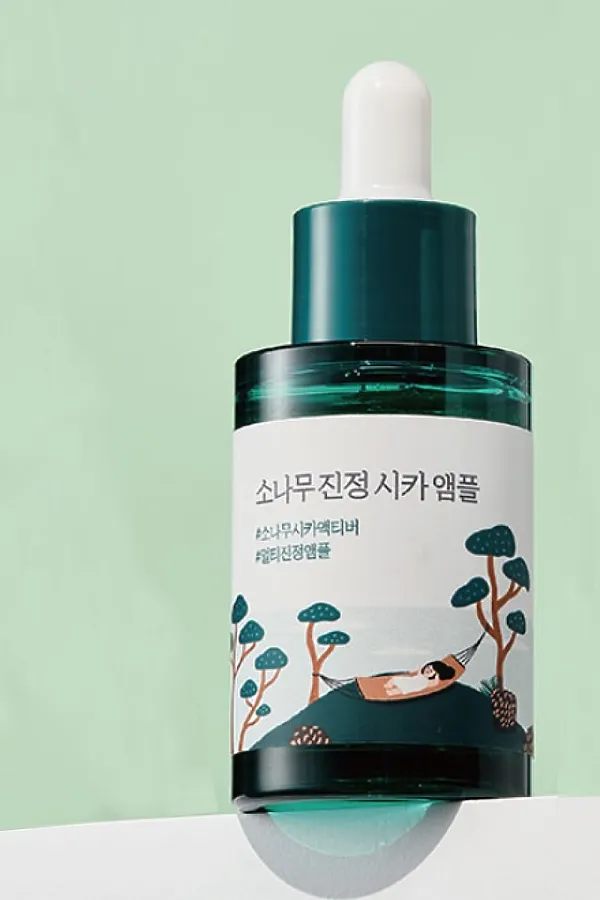 ROUND LAB Сыворотка с экстрактами сосны и центеллы для проблемной кожи / Pine Calming Cica Ampoule, 30 мл KRISTALLER, прозрачный - фото 2