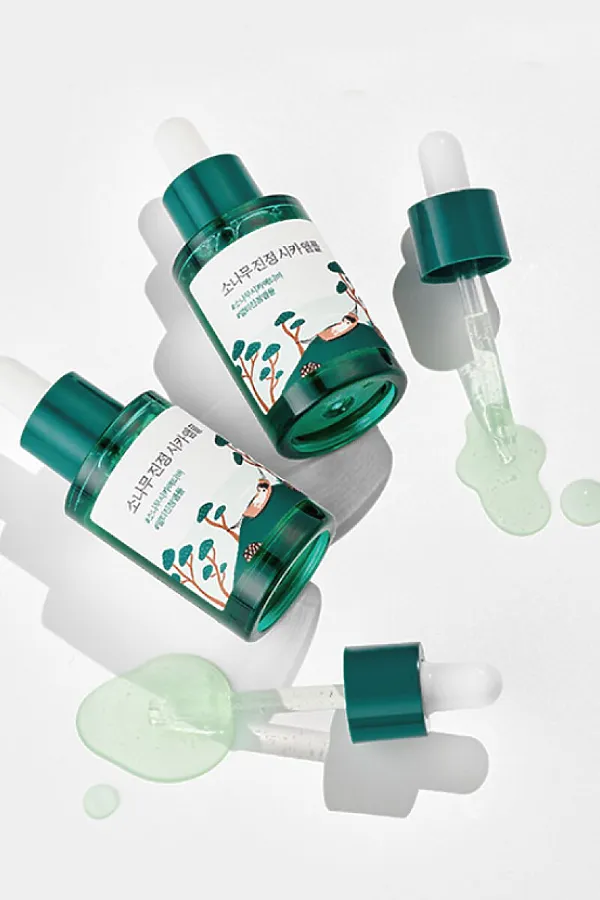 ROUND LAB Сыворотка с экстрактами сосны и центеллы для проблемной кожи / Pine Calming Cica Ampoule, 30 мл KRISTALLER, прозрачный - фото 2