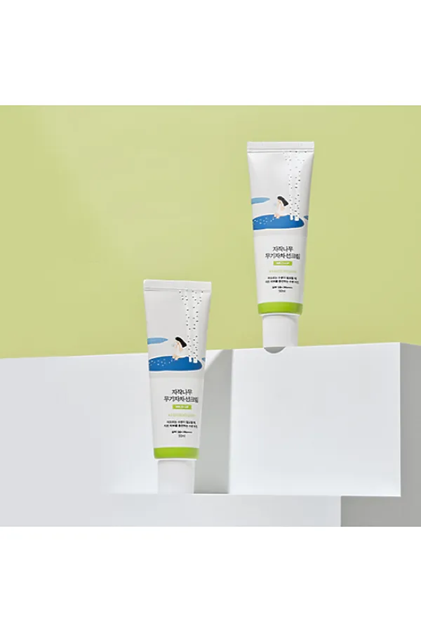 ROUND LAB Увлажняющий солнцезащитный крем с березовым соком / Birch Juice Moisturizing Mild-Up Sunscreen SPF50+ PA++++, 50 мл KRISTALLER, белый - фото 2