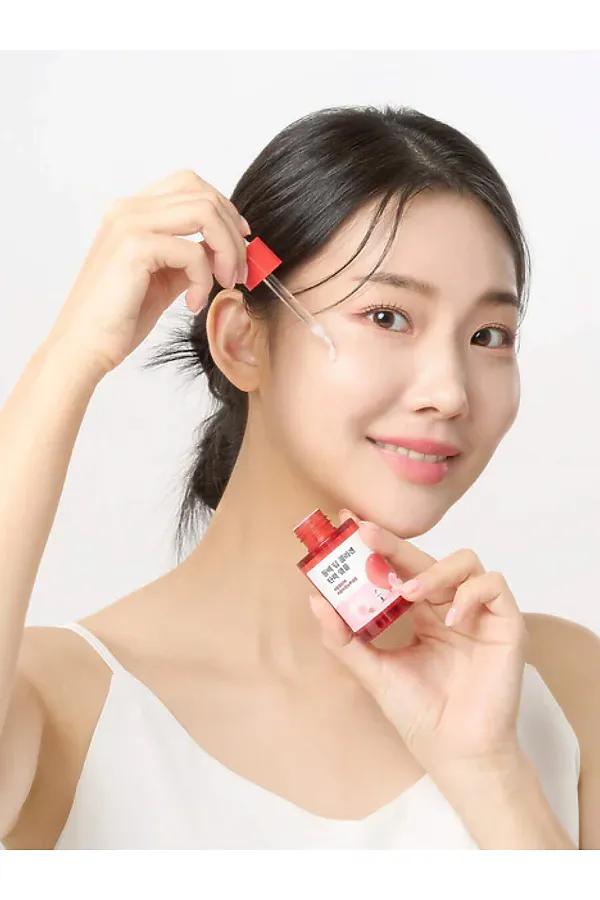 ROUND LAB Сыворотка для лица укрепляющая с коллагеном и экстрактом камелии / Camellia Deep Collagen Firming Ampoule, 30 мл KRISTALLER, красный - фото 2