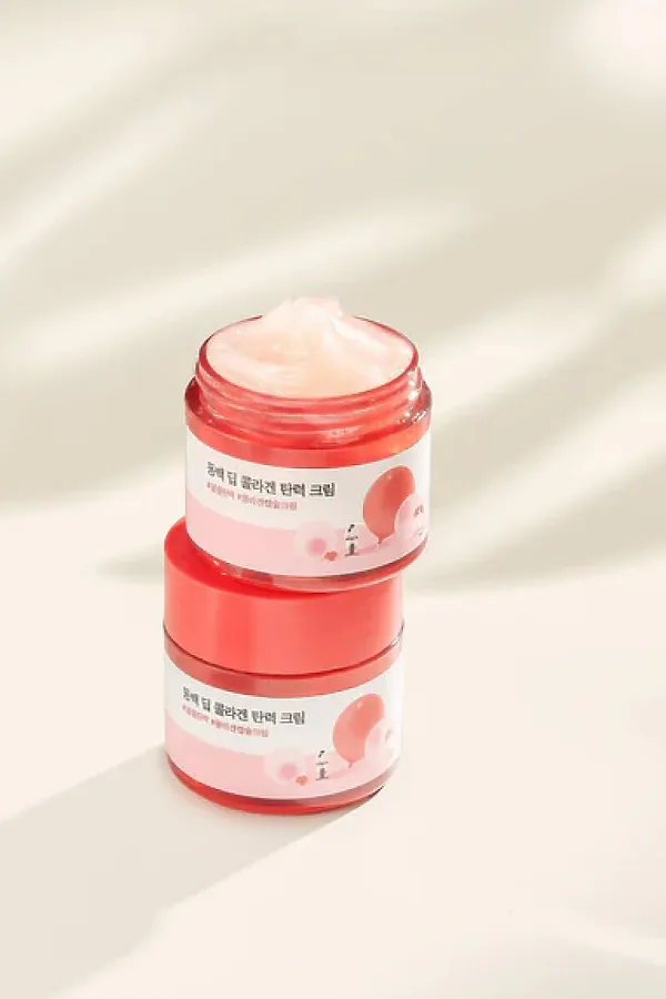 ROUND LAB Крем для лица с коллагеном и экстрактом камелии / Camellia Deep Collagen Firming Cream, 50 мл KRISTALLER, красный - фото 2