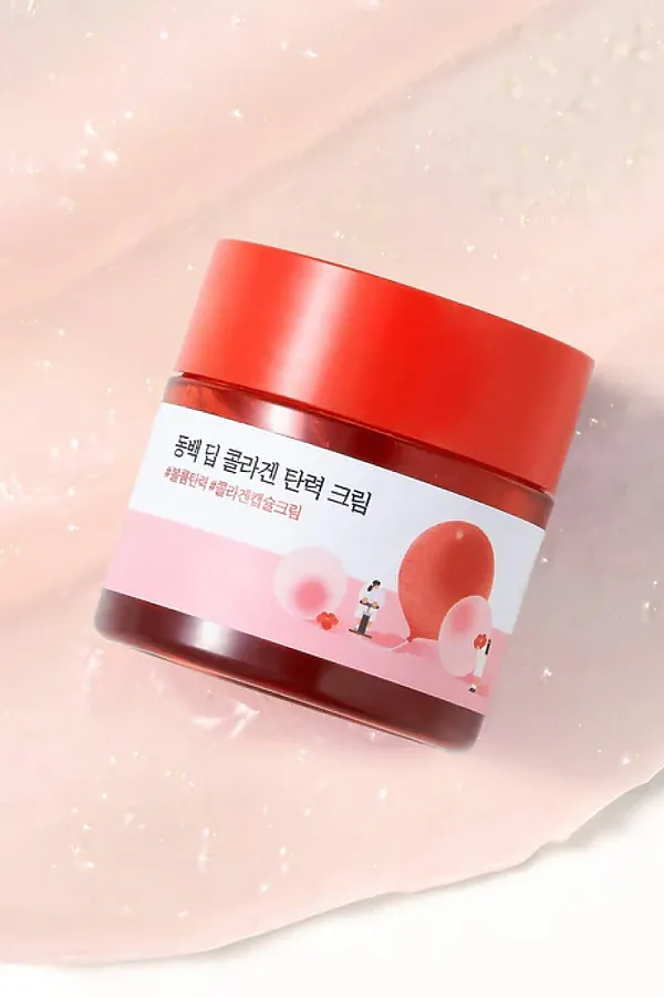 ROUND LAB Крем для лица с коллагеном и экстрактом камелии / Camellia Deep Collagen Firming Cream, 50 мл KRISTALLER, красный - фото 2