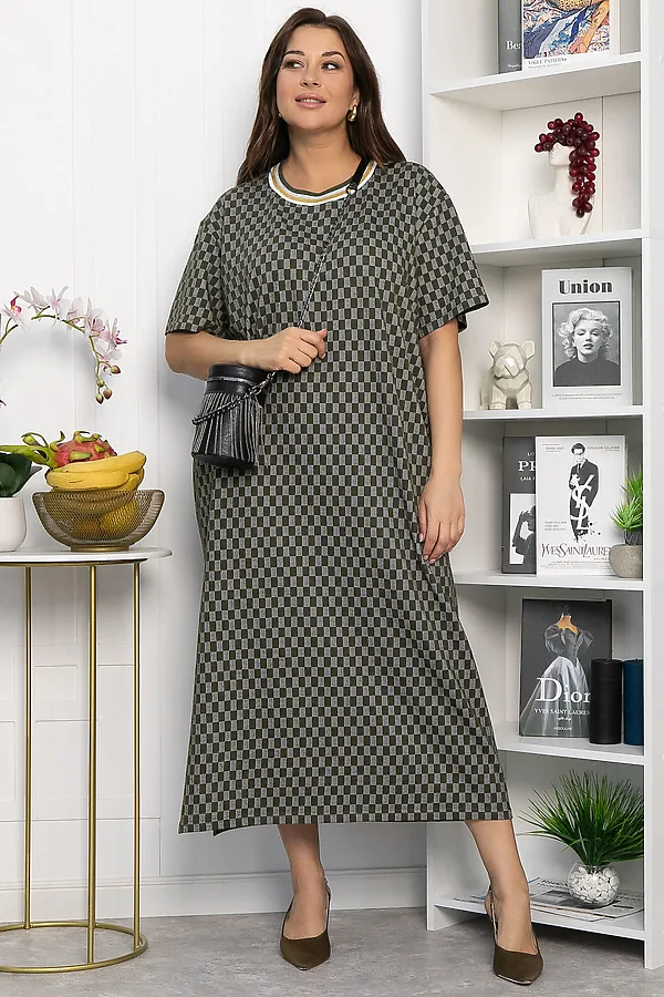 Платье LADY TAIGA, хаки - фото 2