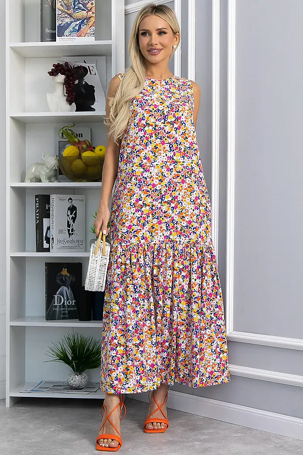 Платье LADY TAIGA, цветы - фото 2