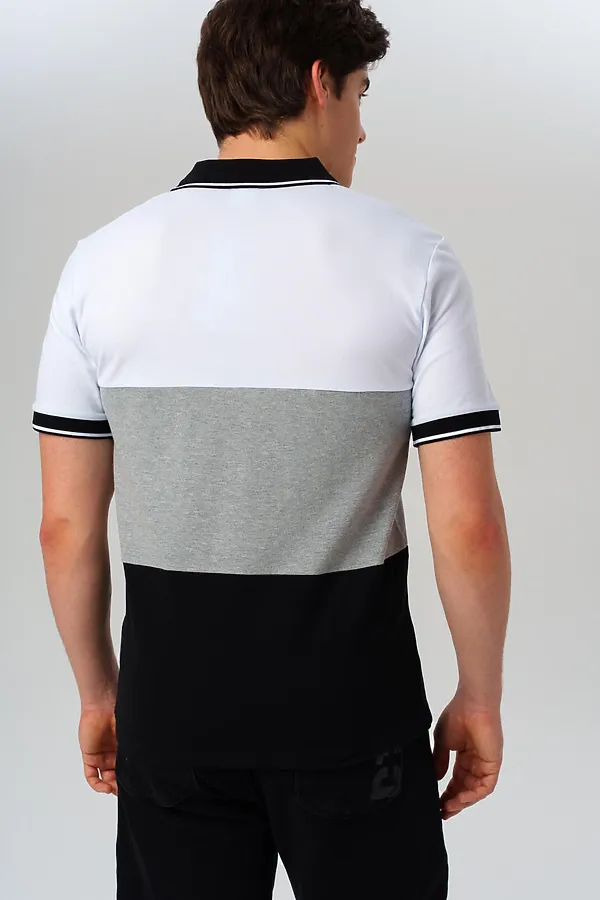 Поло PLAYTODAY, белый,серый,черный - фото 2