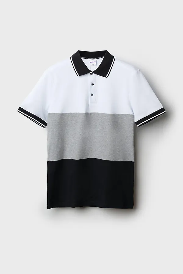 Поло PLAYTODAY, белый,серый,черный - фото 2