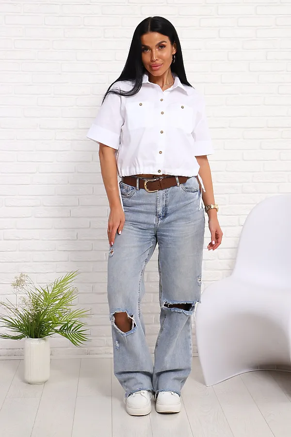 Рубашка 1063 НАТАЛИ, белый - фото 2