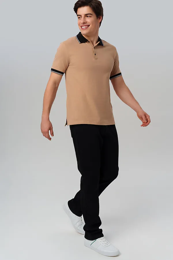 Поло PLAYTODAY, бежевый - фото 2
