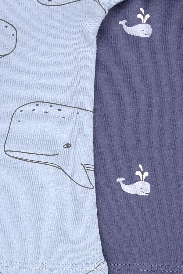 Джемперы, 2 шт. CROCKID, большие, маленькие киты - фото 2