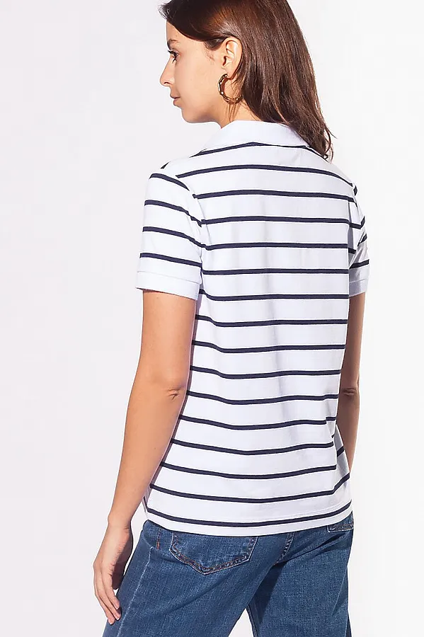 Футболка-поло VILATTE, темно-синий-белый - фото 2