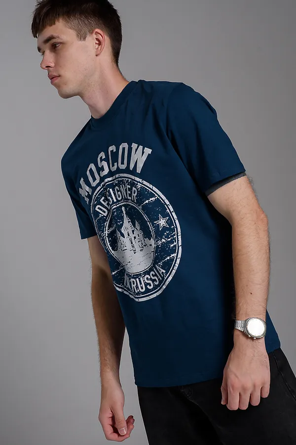 Футболка 8503/1 НАТАЛИ, изумруд+москва - фото 2