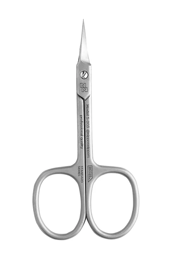Nippon Nippers Ножницы маникюрные для кутикулы / Standard NN_S-203, ручная заточка, 94 мм KRISTALLER, серебристый - фото 2