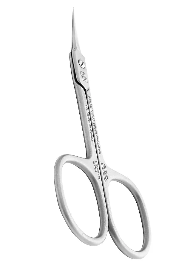 Nippon Nippers Ножницы маникюрные для кутикулы / Standard NN_S-203, ручная заточка, 94 мм KRISTALLER, серебристый - фото 2
