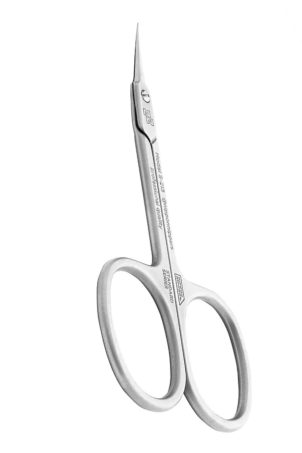 Nippon Nippers Ножницы маникюрные для кутикулы / Standard NN_S-213, ручная заточка, 91 мм KRISTALLER, серебристый - фото 2