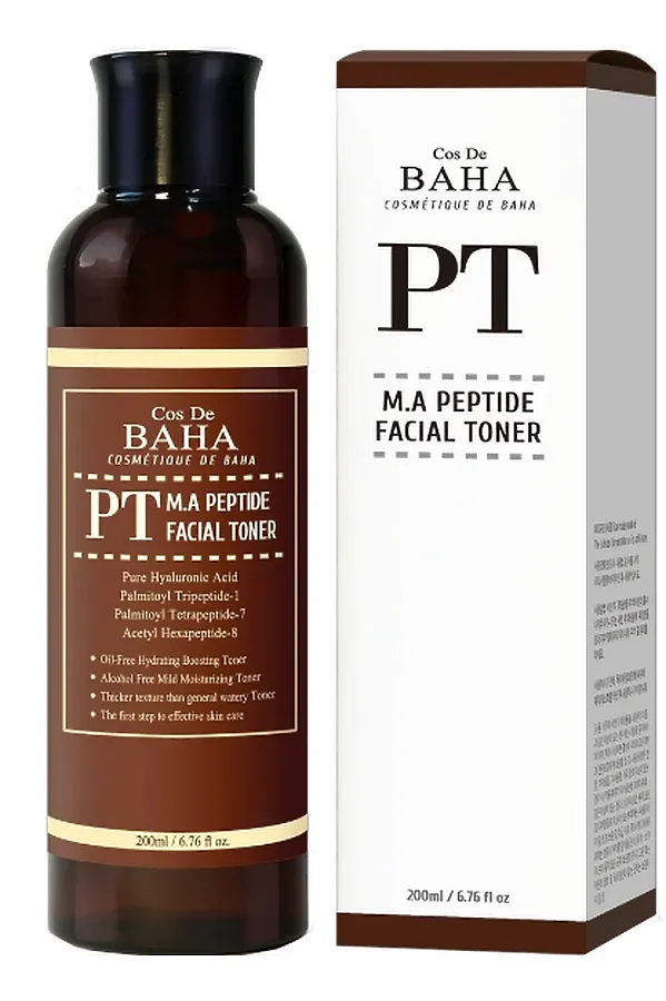Cos De BAHA Пептидный тонер для лица с матриксилом и аргирелином / PT Peptide Facial Toner, 200 мл KRISTALLER, бесцветный - фото 2