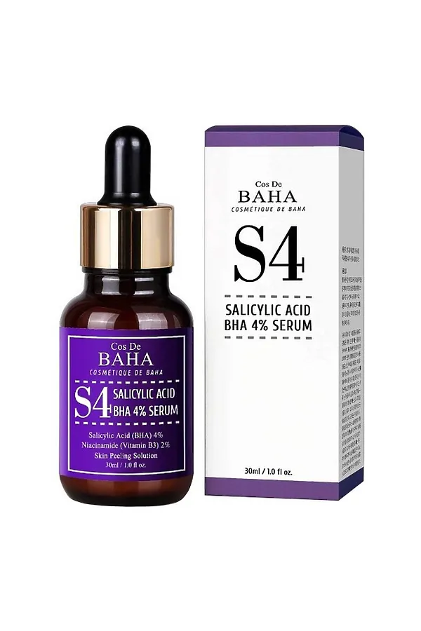Cos De BAHA Сыворотка для лица с салициловой кислотой / S4 Salicylic Acid 4% Serum, 30 мл KRISTALLER, бесцветный - фото 2