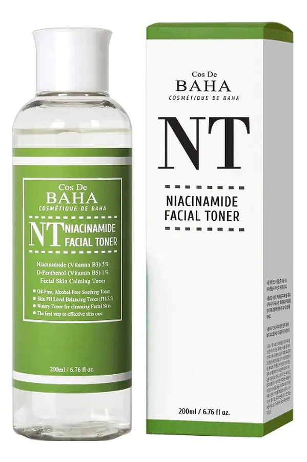 Cos De BAHA Тонер для проблемной кожи с ниацинамидом / NT Niacinamide 5% Facial Toner, 200 мл KRISTALLER, бесцветный - фото 2