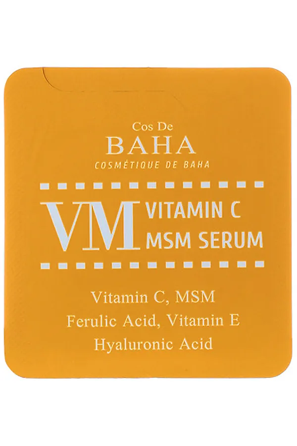 Cos De BAHA Сыворотка для лица с витамином С и MSM / Vitamin C MSM Serum Sample (VM), 1,5 мл KRISTALLER, бесцветный - фото 2