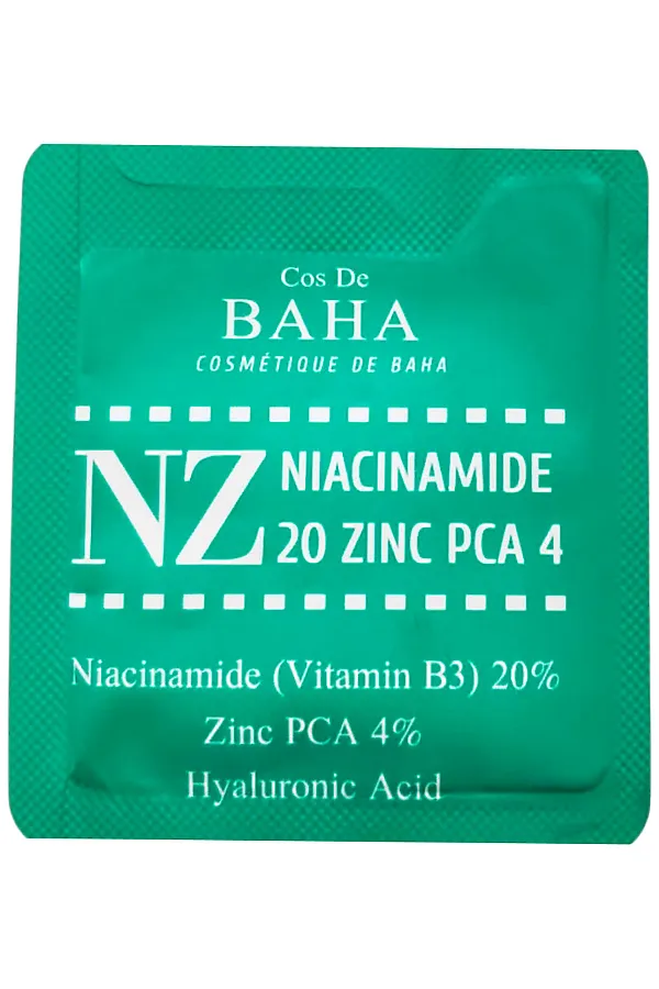 Cos De BAHA Укрепляющая сыворотка для сужения пор с ниацинамидом и цинком / Niacinamide 20 Zinc PCA 4 Serum Sample (NZ), 1,5 мл KRISTALLER, бесцветный - фото 2
