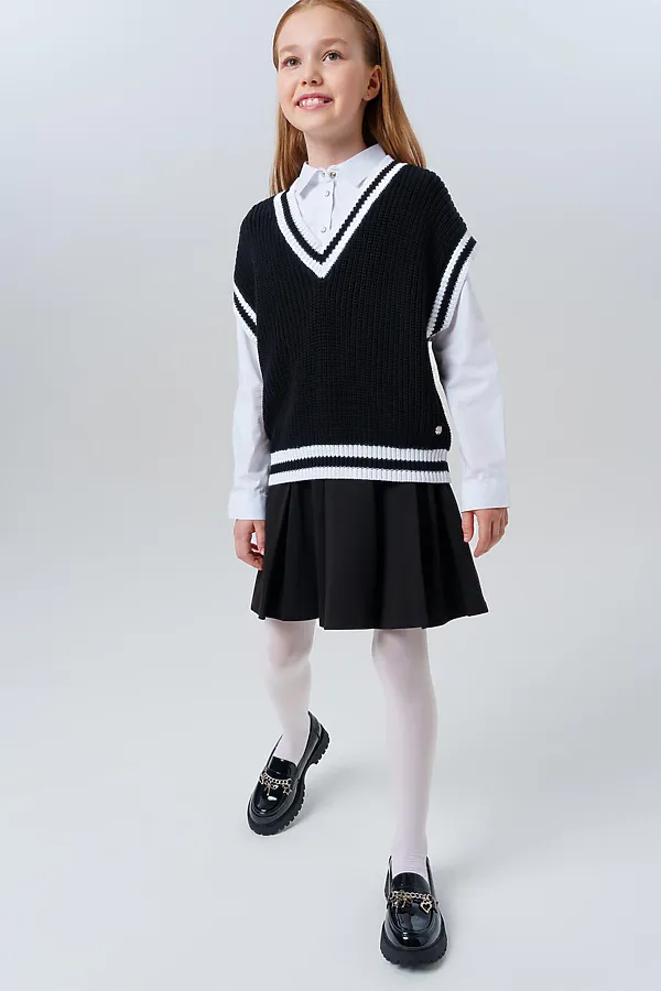 Жилет PLAYTODAY, черный,белый - фото 2