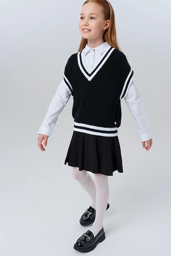 Жилет PLAYTODAY, черный,белый - фото 2