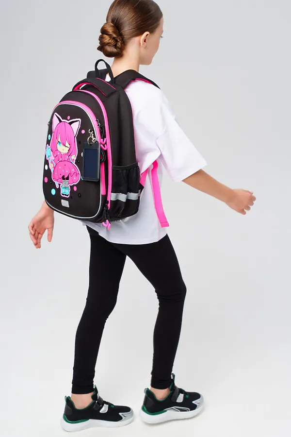 Рюкзак PLAYTODAY, черный,розовый - фото 2