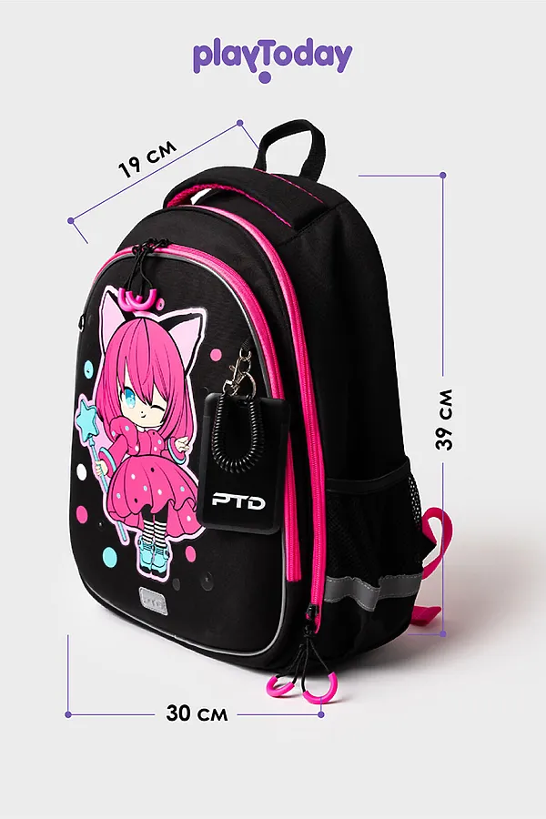 Рюкзак PLAYTODAY, черный,розовый - фото 2