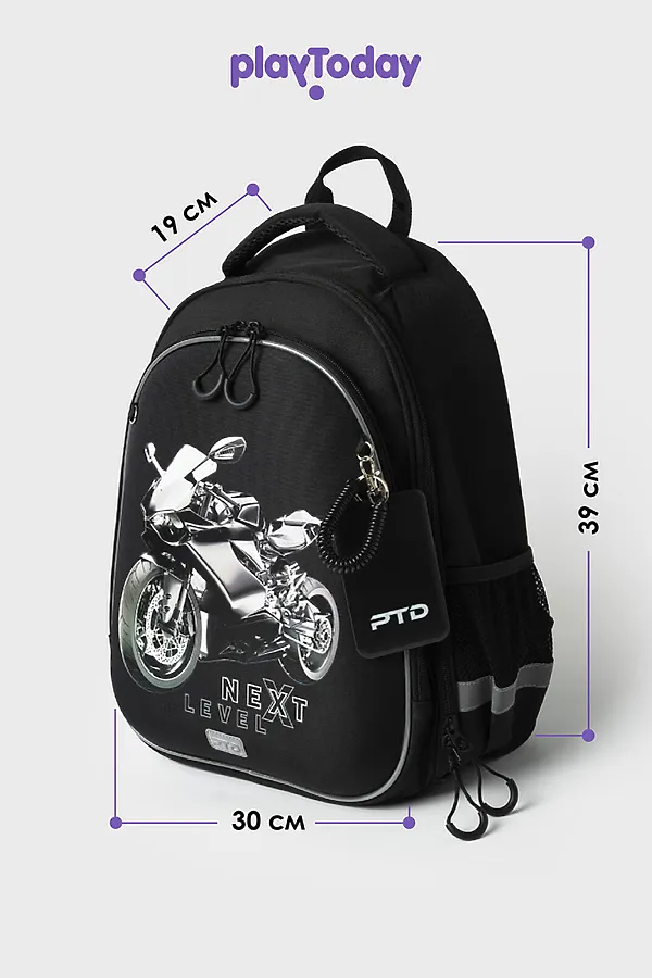 Рюкзак PLAYTODAY, черный,серый - фото 2