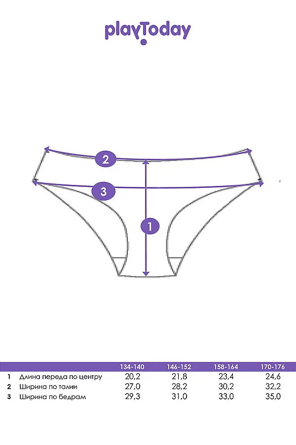 Трусы, 2 шт. PLAYTODAY, черный,светло-бежевый - фото 2