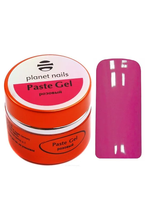 Planet Nails Гель-паста для дизайна ногтей, розовый, 5 мл KRISTALLER, розовый - фото 2