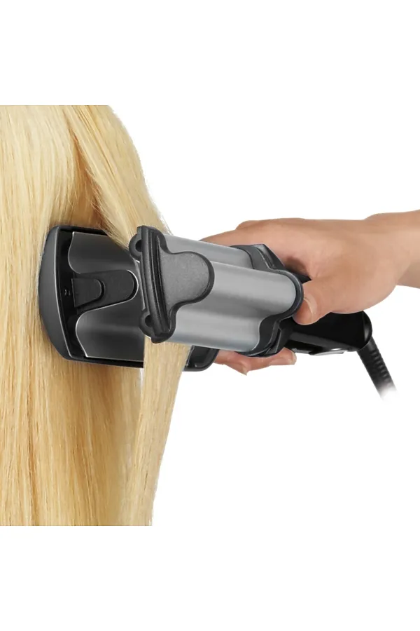 BaByliss Профессиональная тройная плойка для создания волн на волосах / PRO IONIC HI DEF WAVER BAB2469TTE, 95 Вт KRISTALLER, черный - фото 2