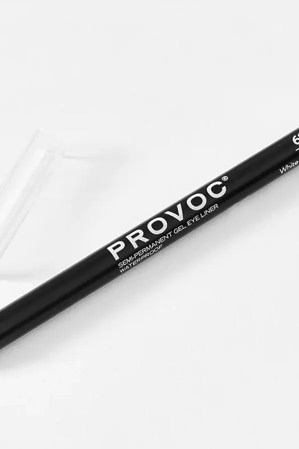 Provoc Гелевый карандаш-подводка для глаз водостойкий / Semi Permanent Gel Eye Liner №61 White Hot, белый матовый KRISTALLER, белый матовый - фото 2