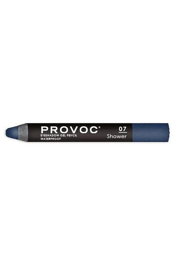 Provoc Тени-карандаш водостойкие, №07 / Eyeshadow Gel Pencil, сапфировый шиммер KRISTALLER, №7 сапфировый шиммер - фото 2