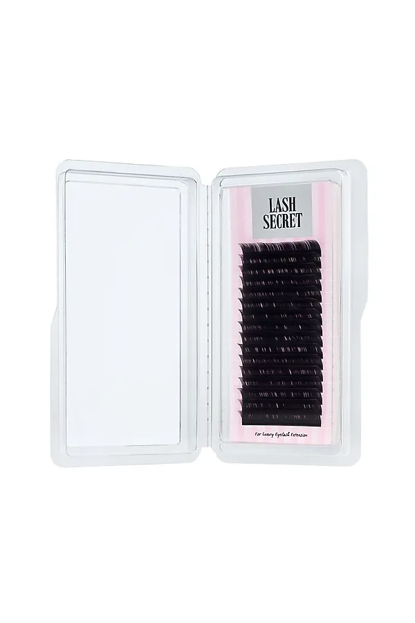Lash Secret Ресницы для наращивания, одна длина, 16 линий, C, 0.10 мм, чёрный KRISTALLER, чёрный - фото 2