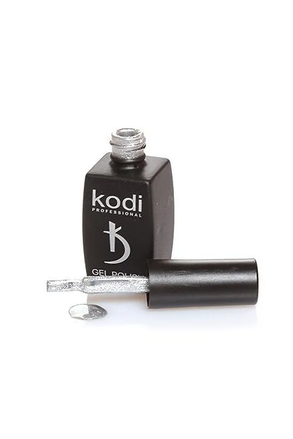 Kodi Гель-лак Серебряный, с перламутром, плотный, 8 мл KRISTALLER, серебряный - фото 2