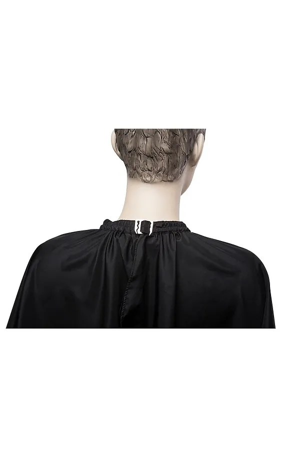 Dewal Пеньюар для стрижки «Матовый» AA09Black, 128 х 148 см, черный матовый KRISTALLER, черный матовый - фото 2